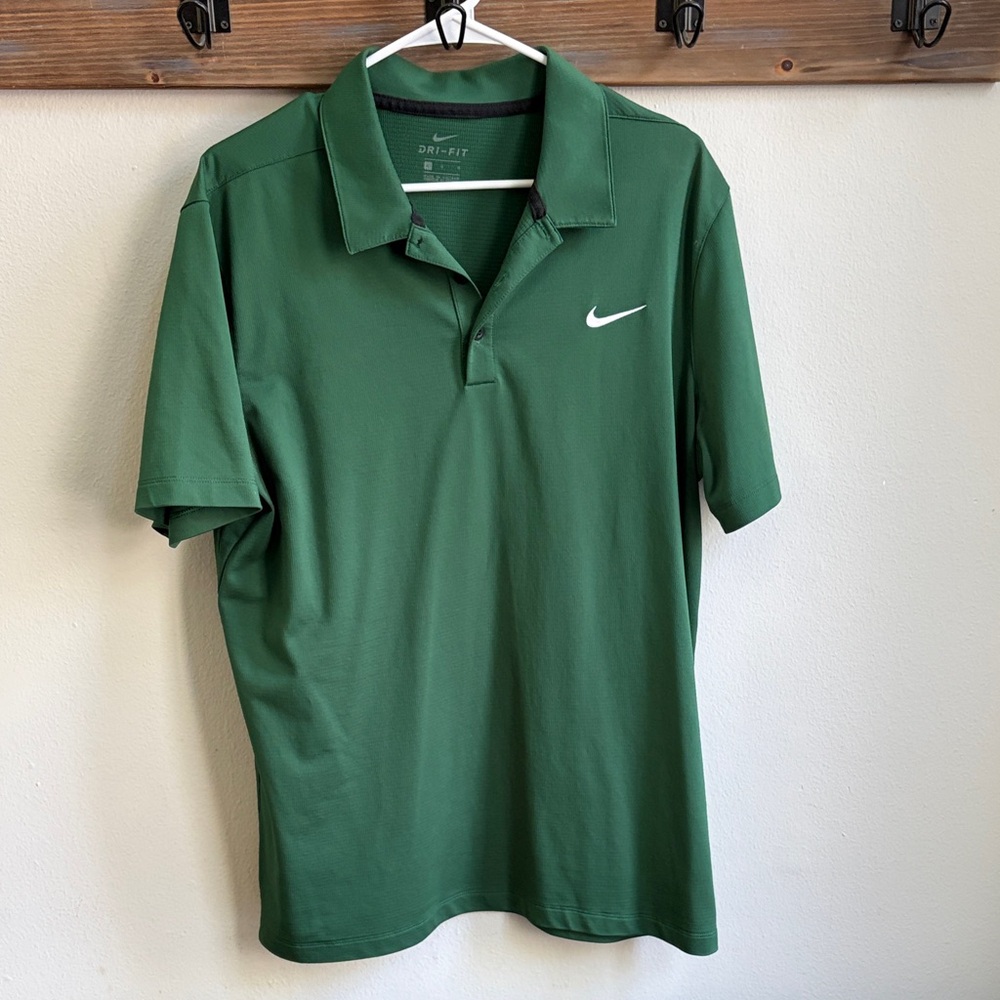 Nike Men's Forest Green Dri-FIT Polo